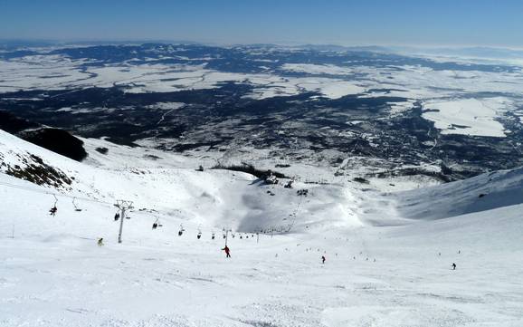 Skiing near Veľký Slavkov