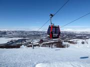 The Hemavan gondola with a magnificent panorama