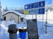 Current information at the entrance