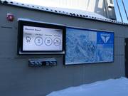 Information at the mountain station of the Aerial Tram