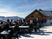 Typical hut in the Les Portes du Soleil ski area