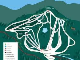 Trail map Middlebury College Snow Bowl