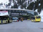 Ski buses at the Gamsgartenbahn