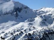 Slopes at Zehnerkar from the opposite slope perspective