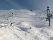 Off-piste area below Cima Paganella