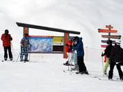 The highest info board in the ski resort