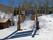 Information board in the ski area
