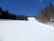 Difficult slope Medvědín-Černá