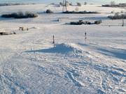 A small jump on the slope