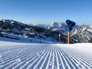 Freshly groomed slopes