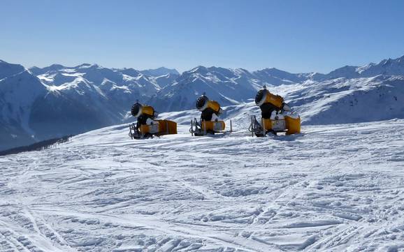 Snow reliability Val d’Ultimo (Ultental) – Snow reliability Schwemmalm