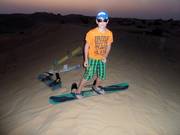 Sandboarding is fun