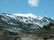 View of Snowmass from the highway.
