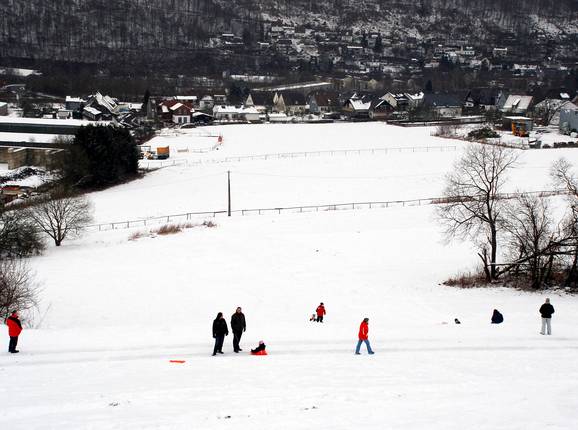 The lower slope is only used for skiing in the summer on grass. In the winter, it's reserved for sledging.