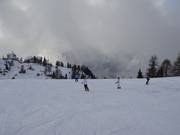 Easy slopes at the Rofan cable car mountain station