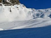 Off-piste slopes at Wurmkogl