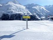 Signposting on the slopes in Vent