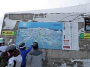 Slope map in the Jahorina ski resort
