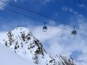 Snowbasin under Mount Ogden (2,917 metres) and Allen Peak (2,885 metres)