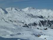 View of the ski resort