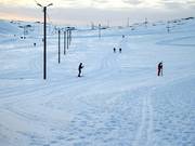 Illuminated cross-country trails in Bláfjöll