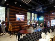 Snacks with a view of the slopes