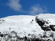 View of the freeride area at Horgaletten