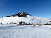 View from the slopes at Schwarzhorn to Weißhorn
