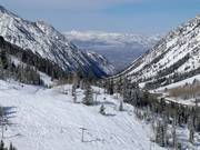 Ski resort of Snowbird in Little Cottonwood Canyon