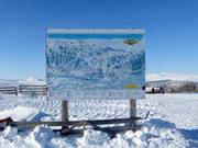 Slope map in the Ramundberget ski area