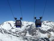 Gletscherbus 2 - 24pers. Funitel - wind stable gondola lift with two parallel haul ropes at a distance