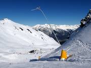 Snow lance in the ski resort