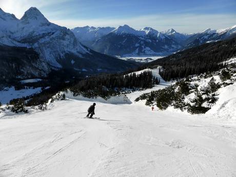 Wetterstein Mountains and Mieming Range: size of the ski resorts – Size Ehrwalder Alm – Ehrwald