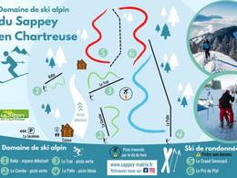 Trail map Le Sappey en Chartreuse