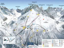 Trail map Grands Montets – Argentière (Chamonix)