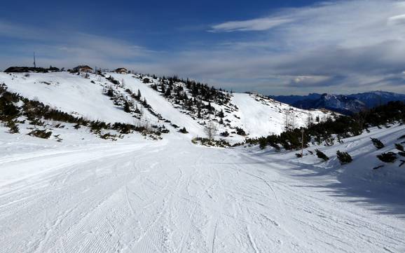 Salzkammergut Mountains: size of the ski resorts – Size Feuerkogel – Ebensee