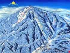 Trail map Bouřňák