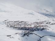 Widely scattered: The houses of the La Toussuire station