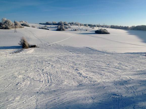 View of the easy slope