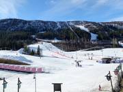 Practice area in the valley in front of the Skistar Lodge