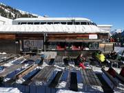 Display ground at the valley station of the Möserbahn