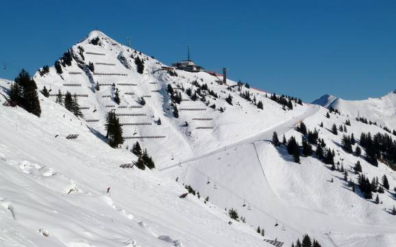 Skiing near Mittelberg