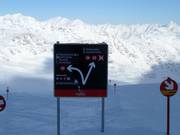 Signposting at the Pitztal Glacier