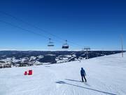 Start of the slopes at the highest point in Kvitfjell