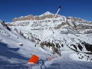 Snow lance in Arabba