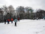 In heavily used areas, the lack of snow cannons becomes apparent particularly quickly.