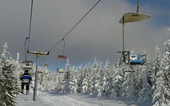 Highest ski resort in Southeast Czech Republic (Jihozápad) – ski resort Pancíř