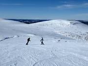 Wide slopes start at the summit