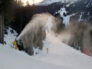 Snowmaking at Monte Spinale