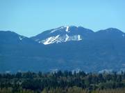 View from Vancouver of the Cypress Mountain ski resort 